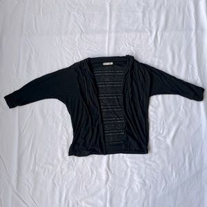 Tea n Rose Black Sheer Cardigan Cover Up Size XS